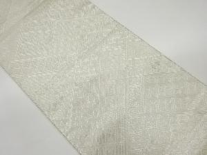 佐賀錦菱尽くし模様織出し全通袋帯